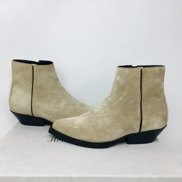 Jimmy Choo Women’s Jun / F Suede Stucco / Black Bootie Size 7 M (Medium)